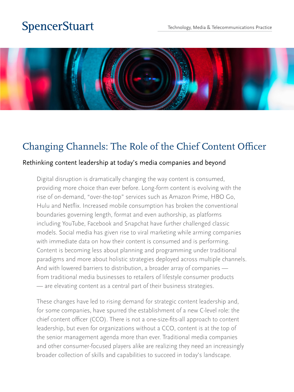 Changing Channels: the Role of the Chief Content Officer