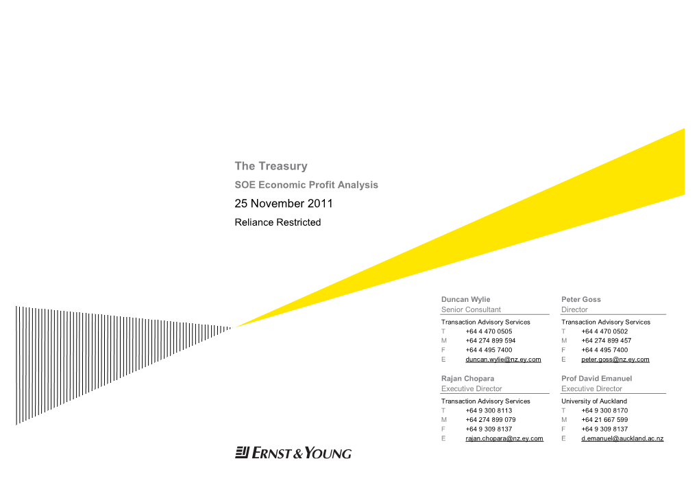 SOE Economic Profit Analysis 25 November 2011 Reliance Restricted