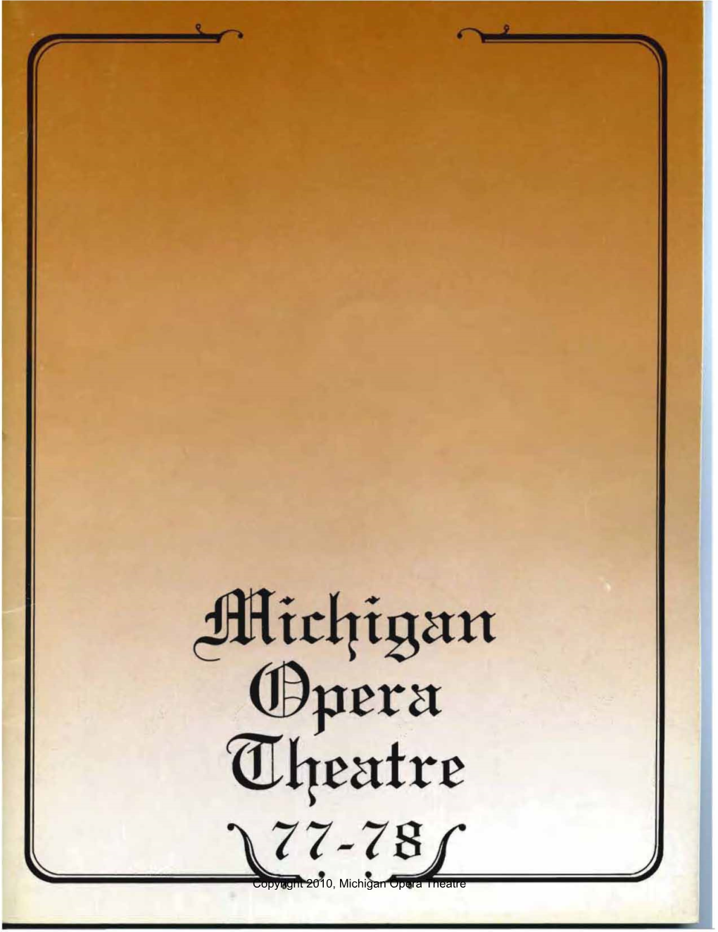 Michigan Opera Theatre Dr