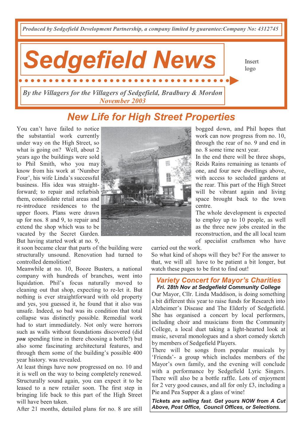 Sedgefield News Distribution