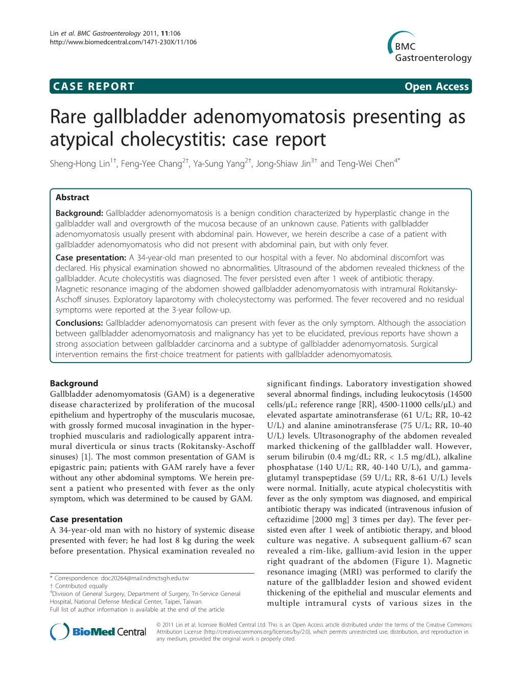 Rare Gallbladder Adenomyomatosis Presenting
