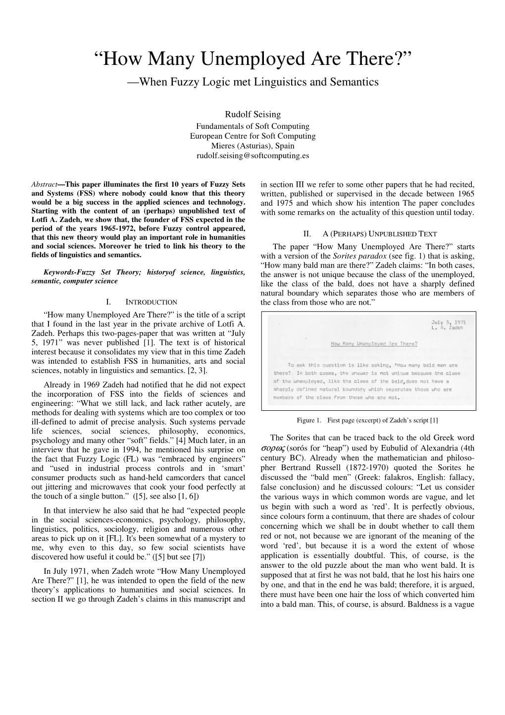 “How Many Unemployed Are There?” —When Fuzzy Logic Met Linguistics and Semantics