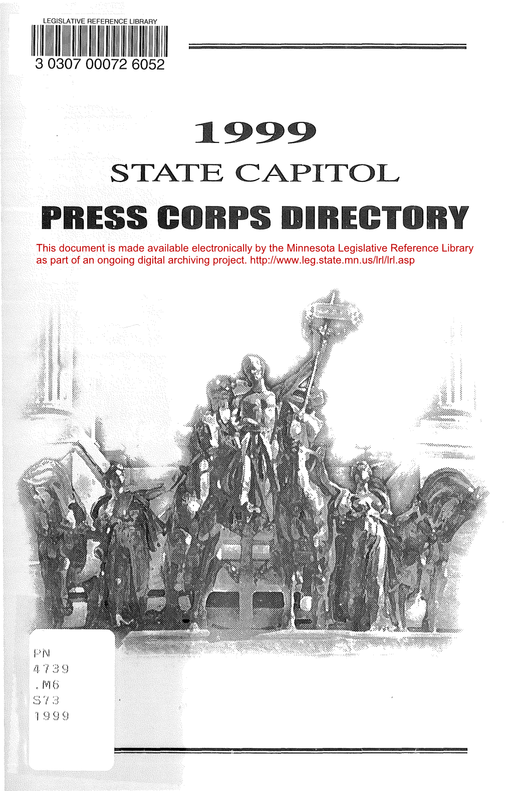 TATE C PITOL I This Document Is Made Available Electronically by the Minnesota Legislative Reference Library As Part of an Ongoing Digital Archiving Project