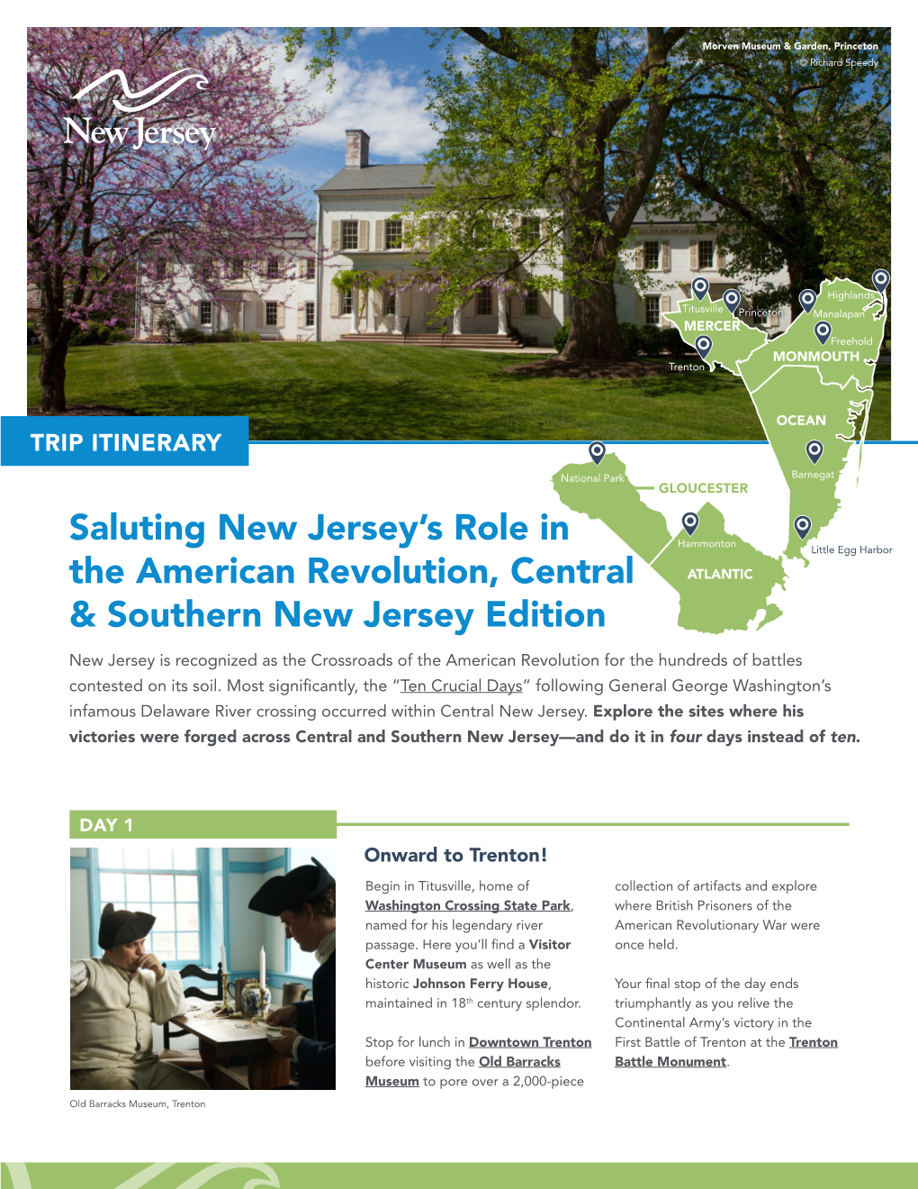 Saluting New Jersey's Role in the American Revolution, Central