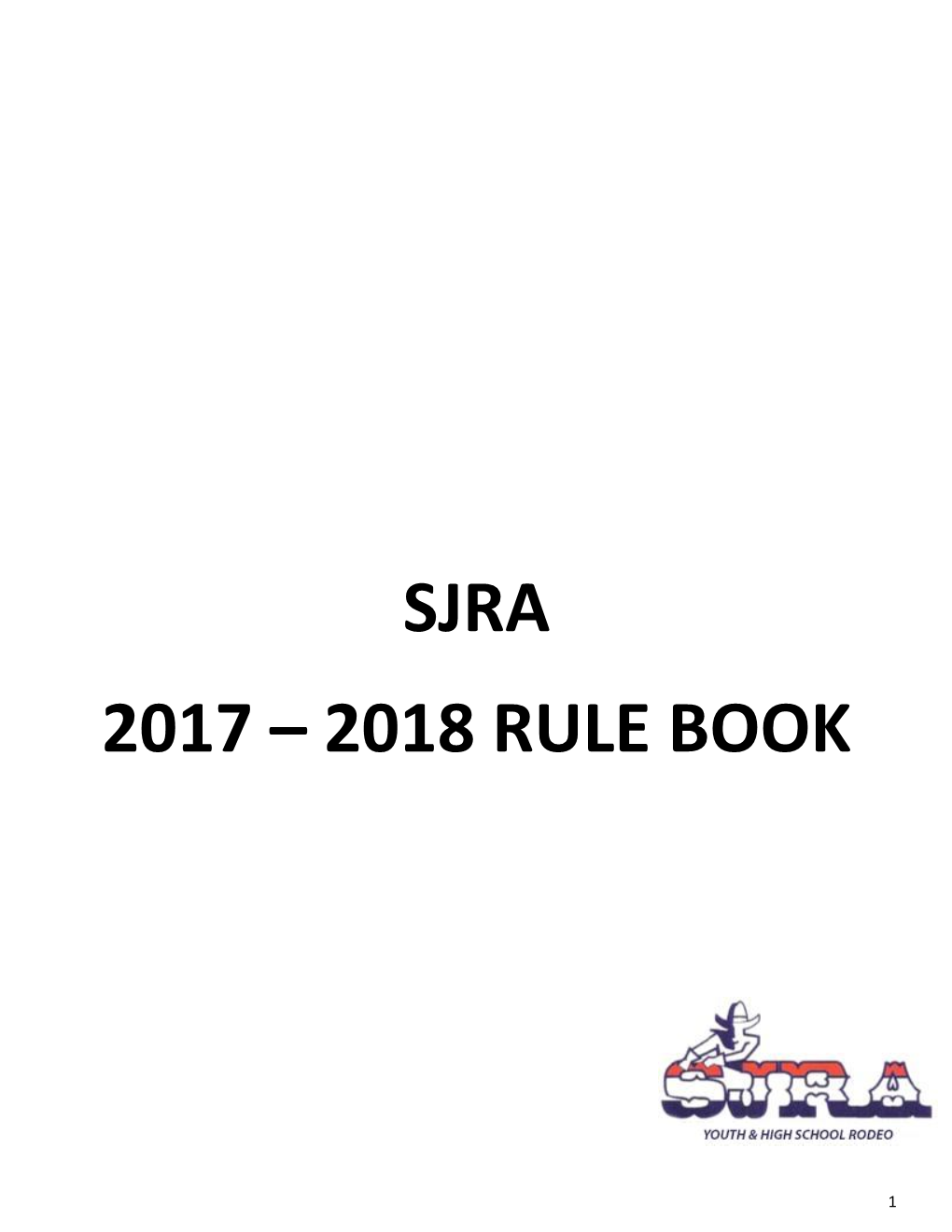 Sjra 2017 – 2018 Rule Book
