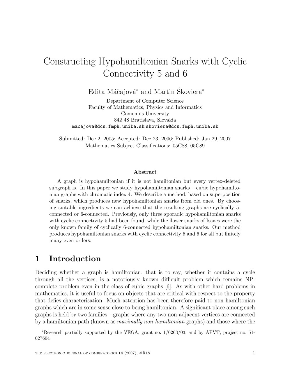 Constructing Hypohamiltonian Snarks with Cyclic Connectivity 5 and 6
