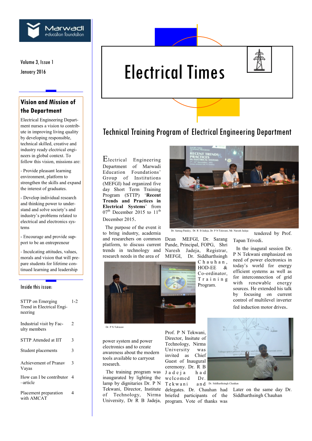 Newsletter Vol3 Issue1 January