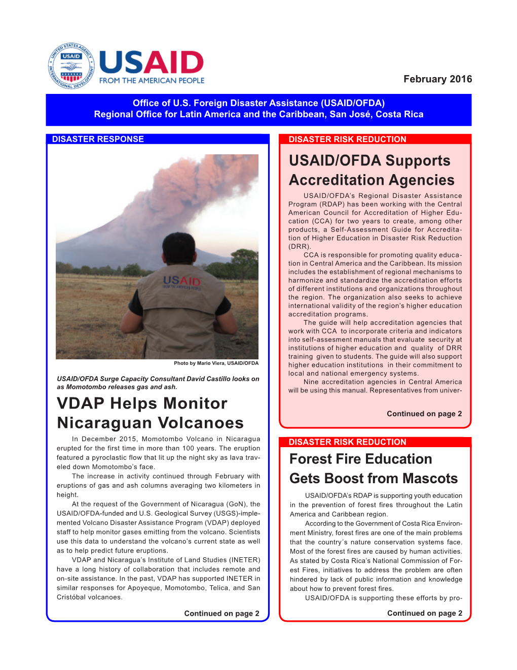 LAC Newsletter February 2016