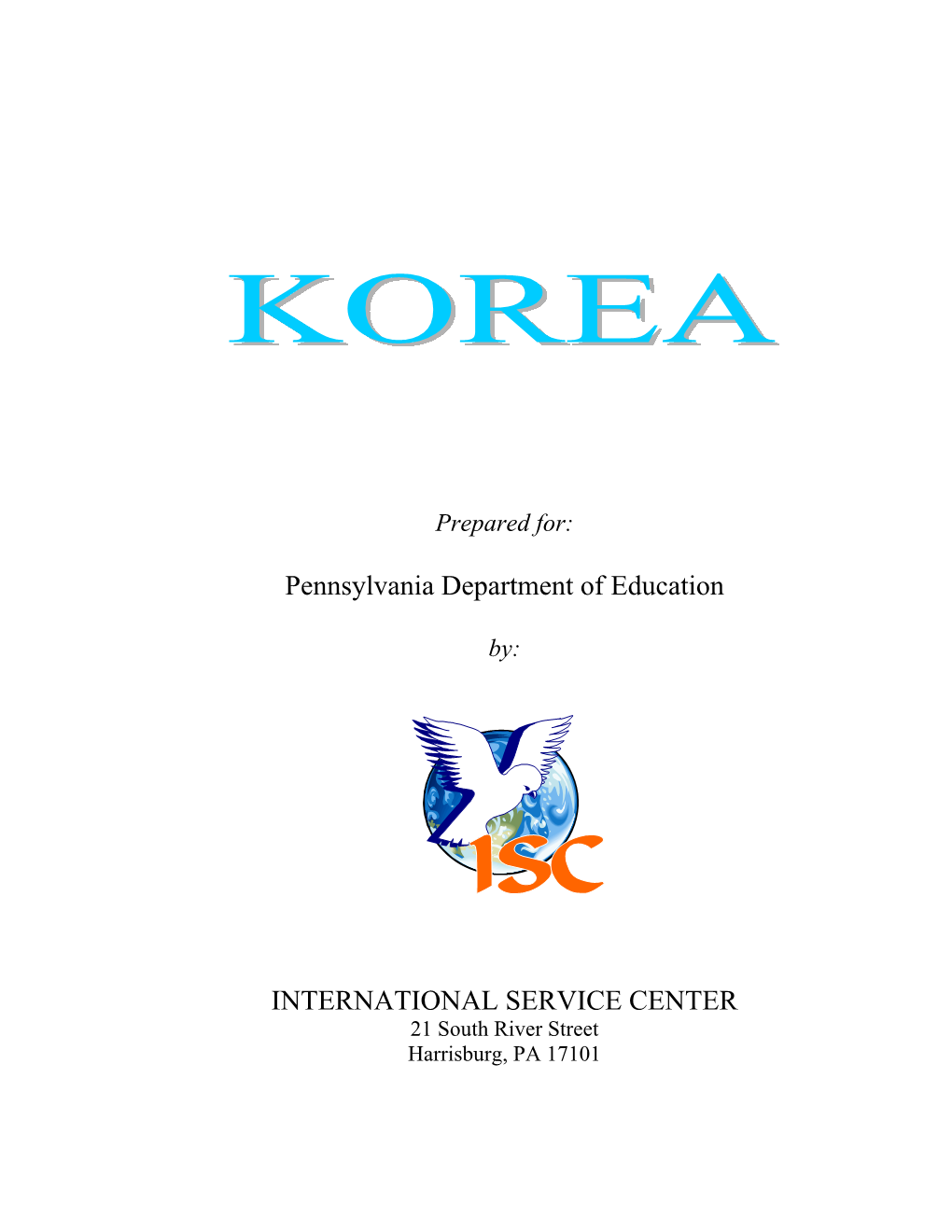 Pennsylvania Department of Education INTERNATIONAL