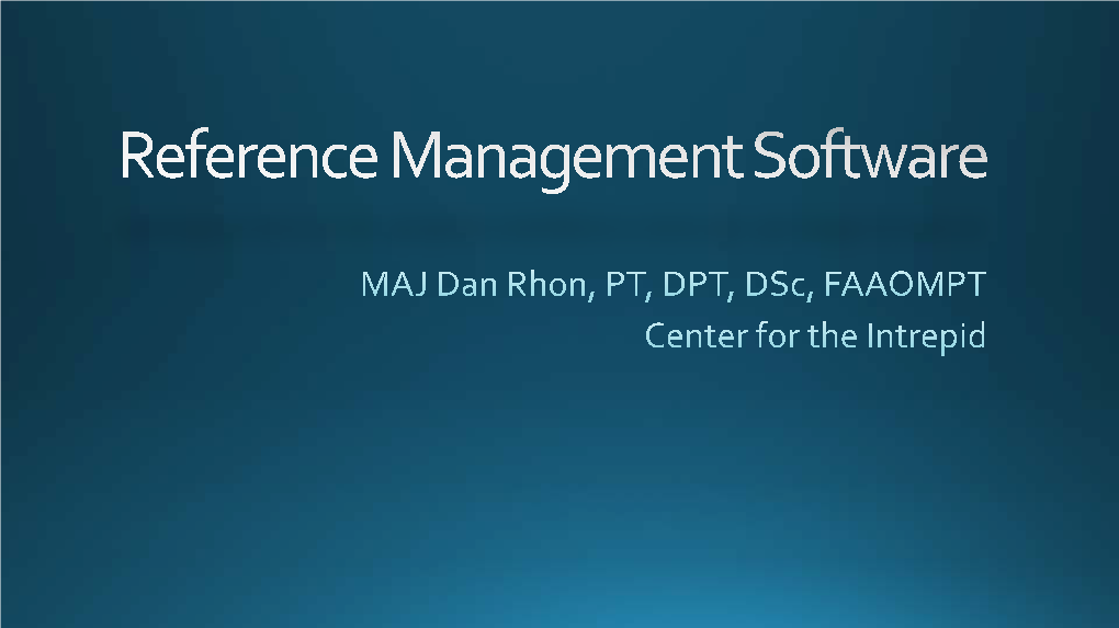 Reference Management Software in Latex Journal Articles, Conference Papers, Thesis, Dissertations and Research Proposals