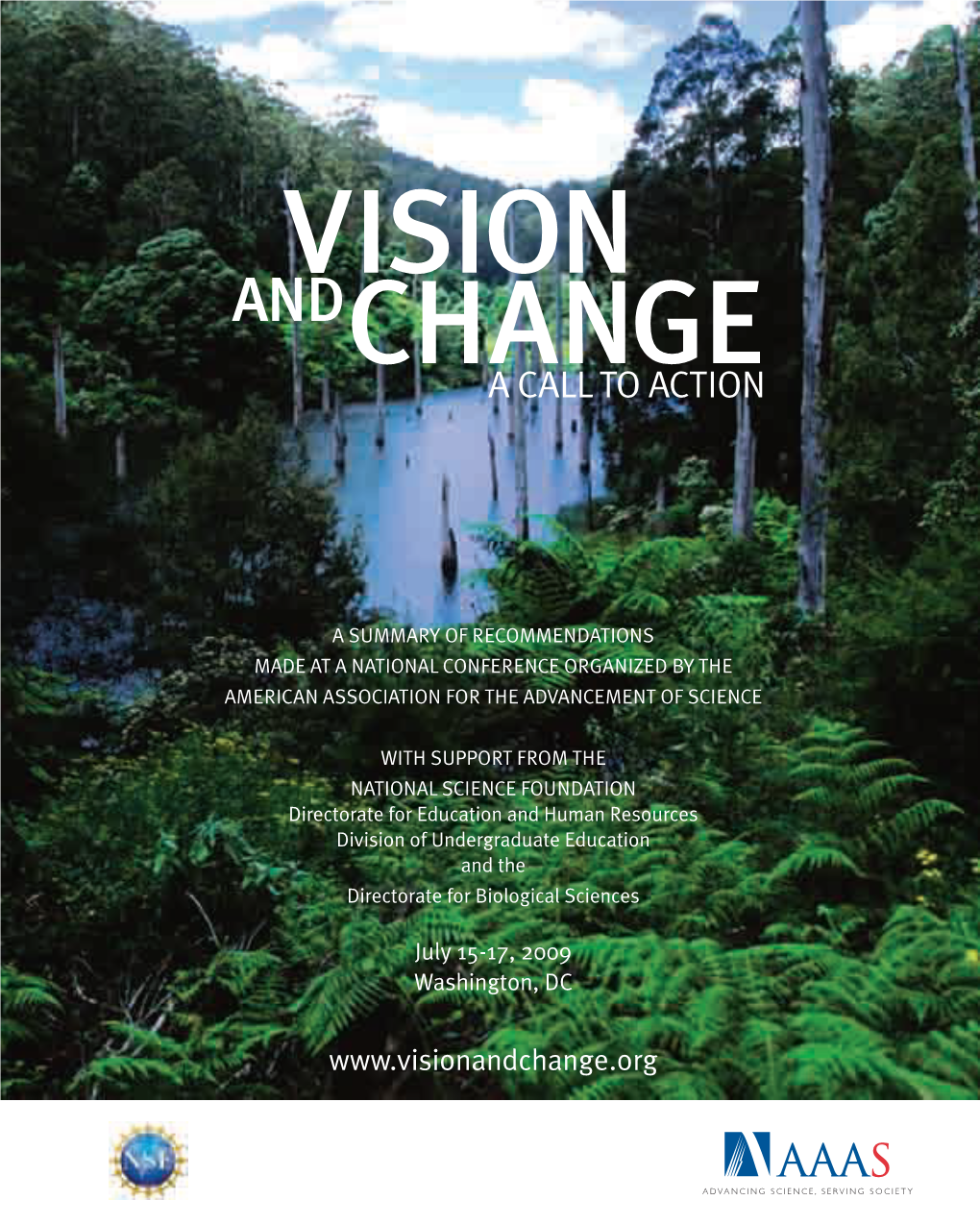 Vision and Change in Undergraduate Biology Education: a Call to Action