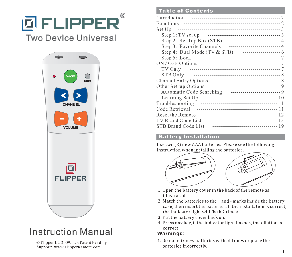 A22 Flipper Manual.Cdr