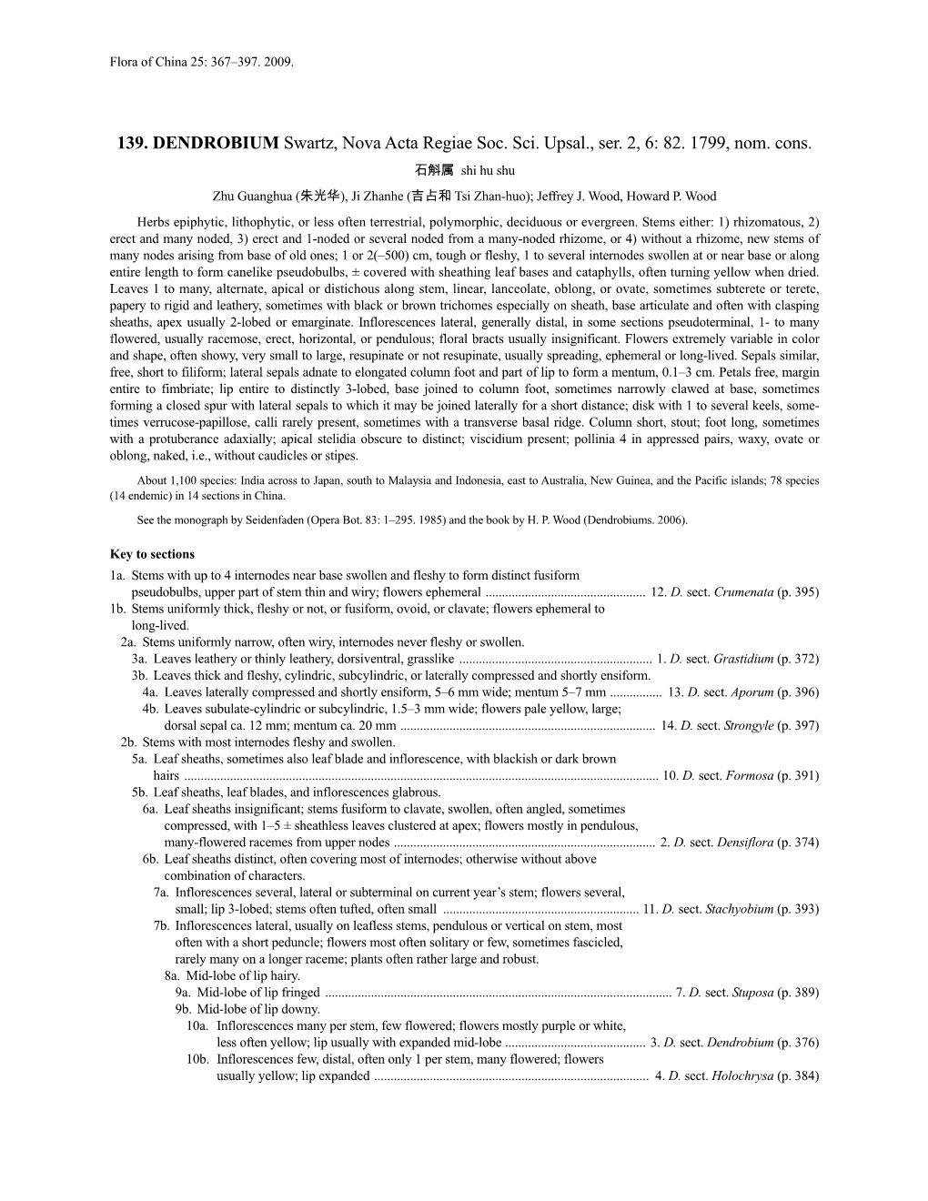 139. DENDROBIUM Swartz, Nova Acta Regiae Soc. Sci. Upsal., Ser. 2, 6: 82