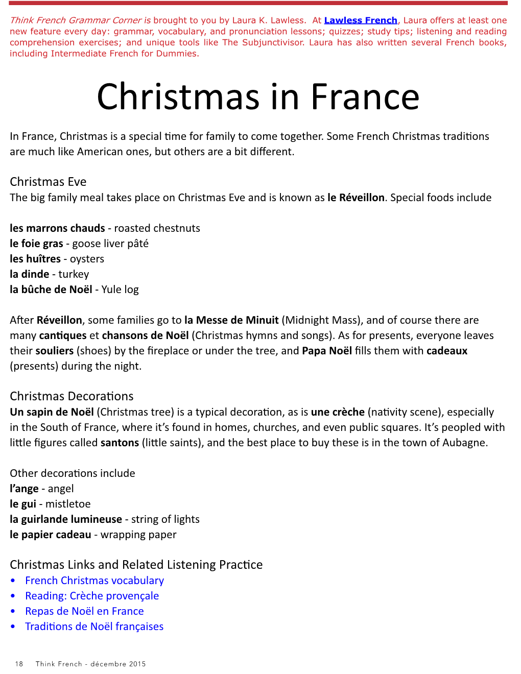 Christmas in France in France, Christmas Is a Special Time for Family to Come Together