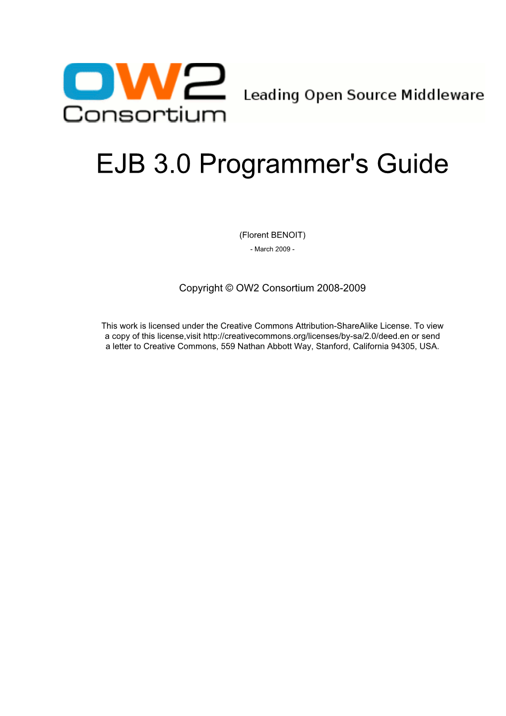 EJB 3.0 Programmer's Guide