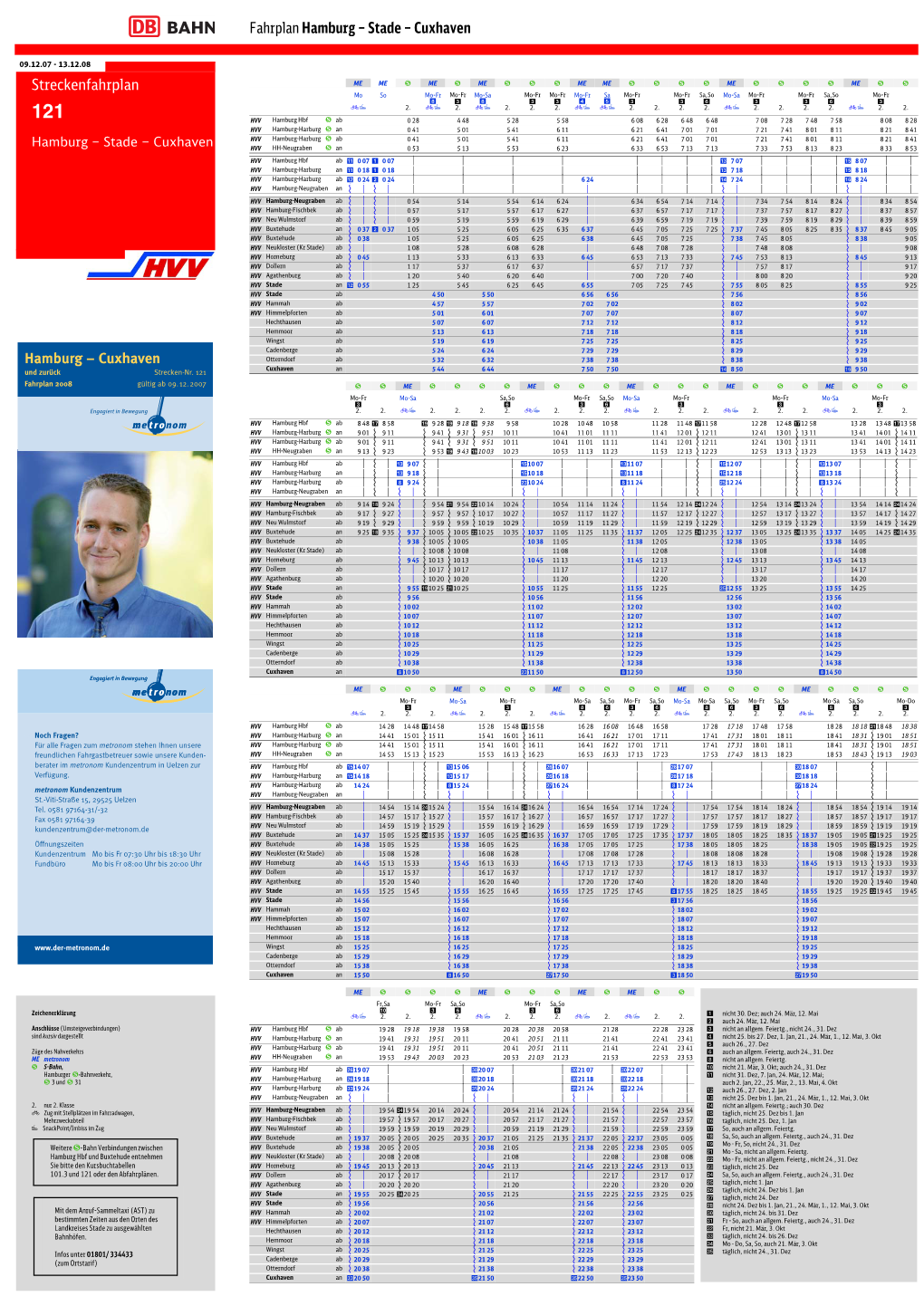 Fahrplan (Metronom Und S-Bahn)