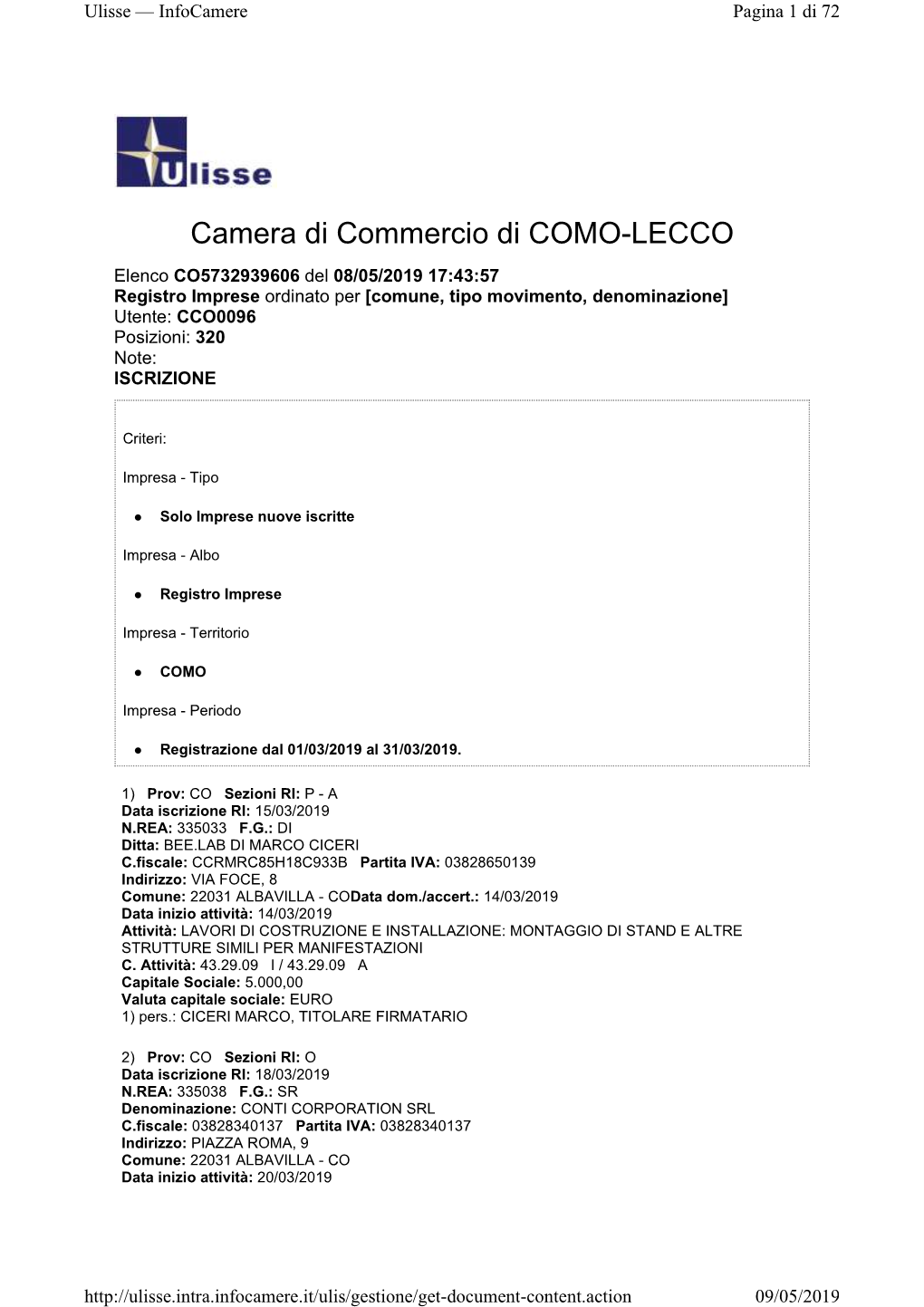 Camera Di Commercio Di COMO-LECCO