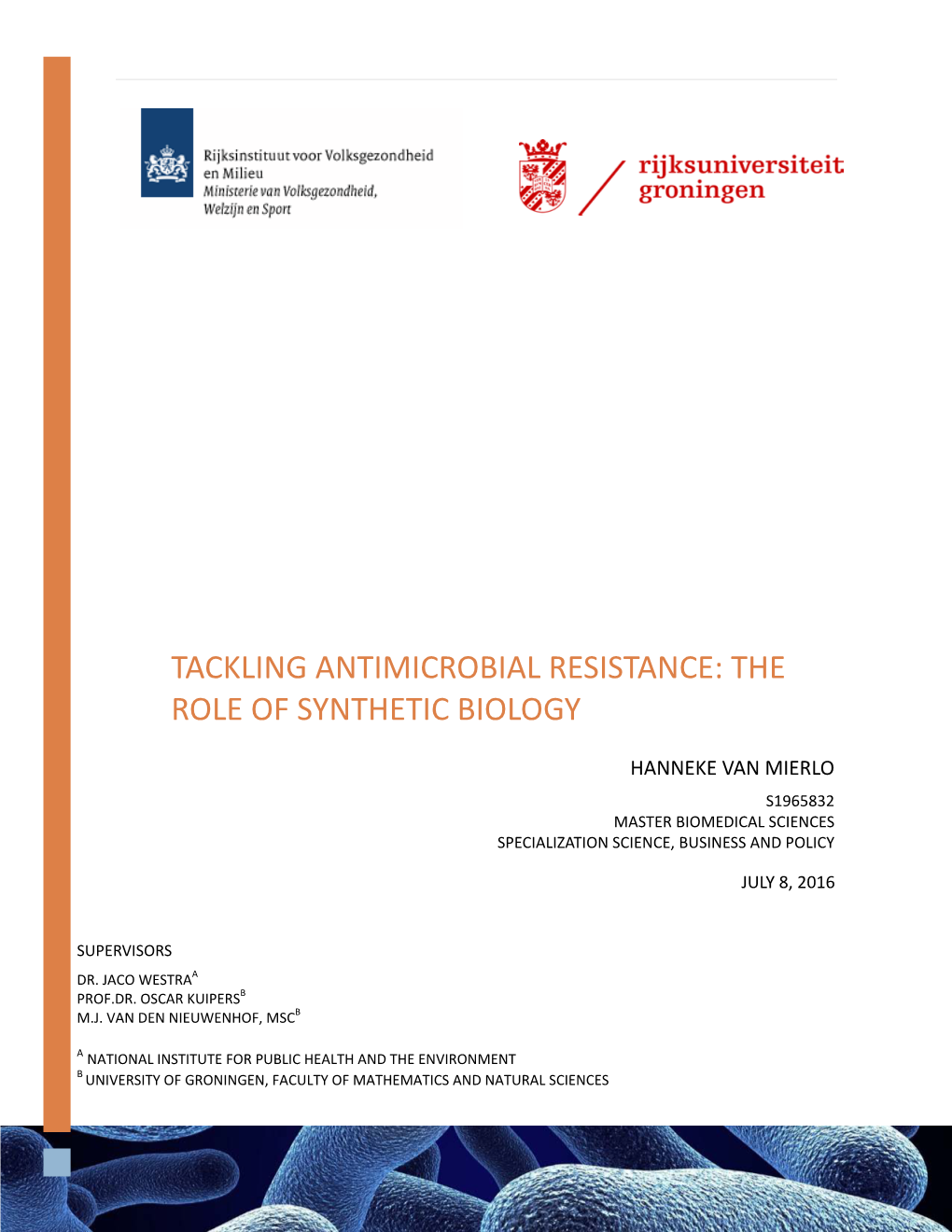 Tackling Antimicrobial Resistance: the Role of Synthetic Biology