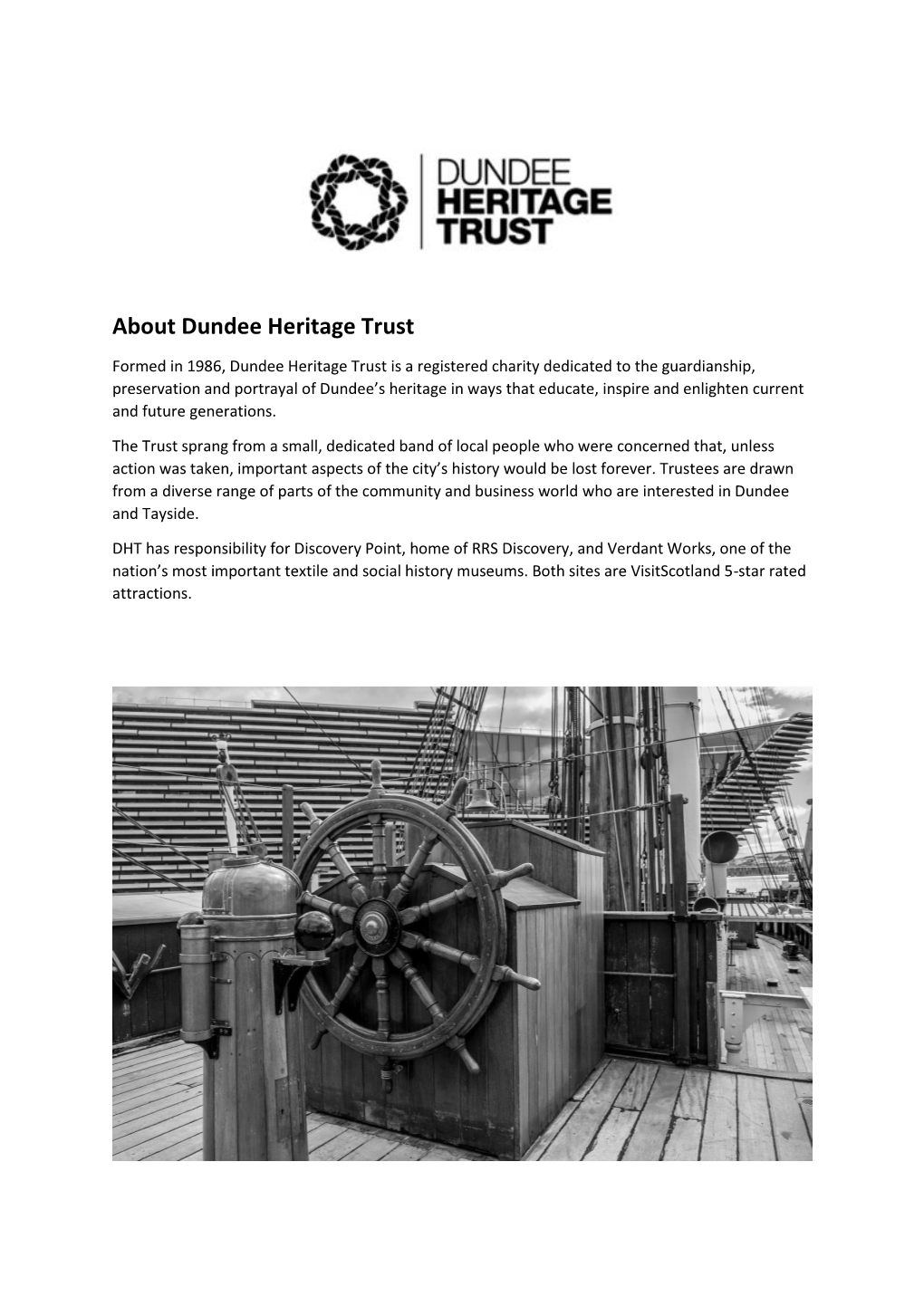 About Dundee Heritage Trust