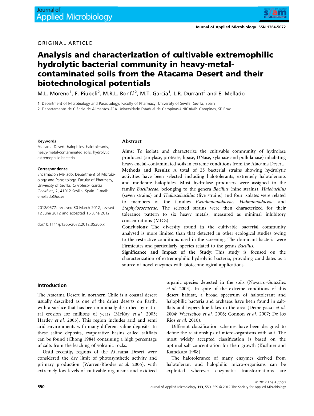 Analysis and Characterization of Cultivable Extremophilic Hydrolytic