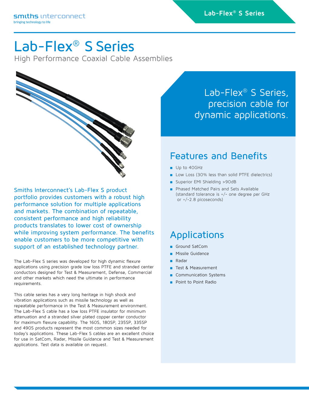 Lab-Flex® S Series Brochure 603 Kb