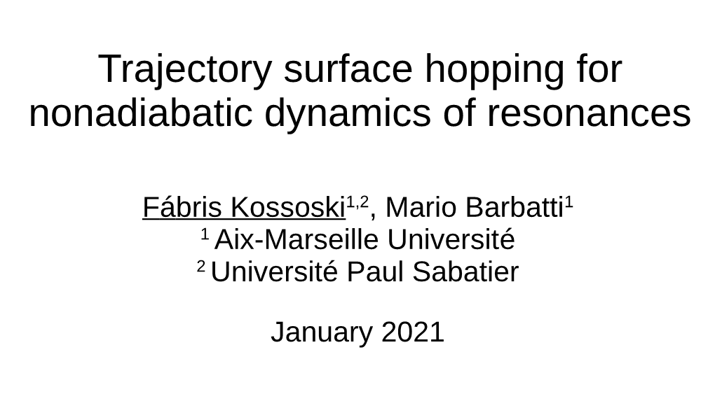 Trajectory Surface Hopping for Nonadiabatic Dynamics of Resonances