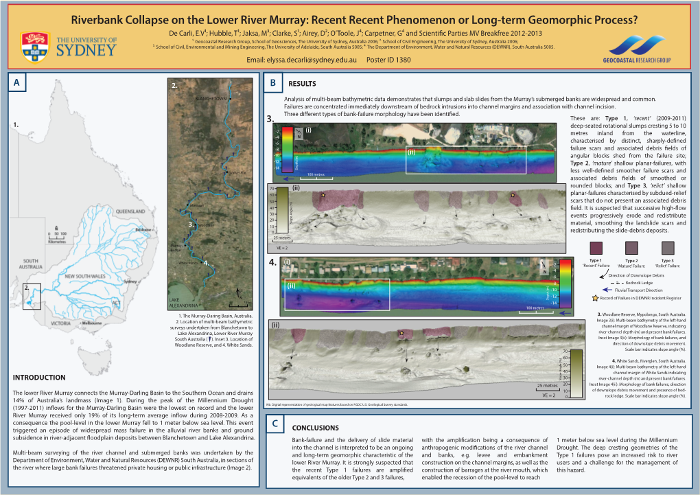 Riverbank Collapse on the Lower River Murray