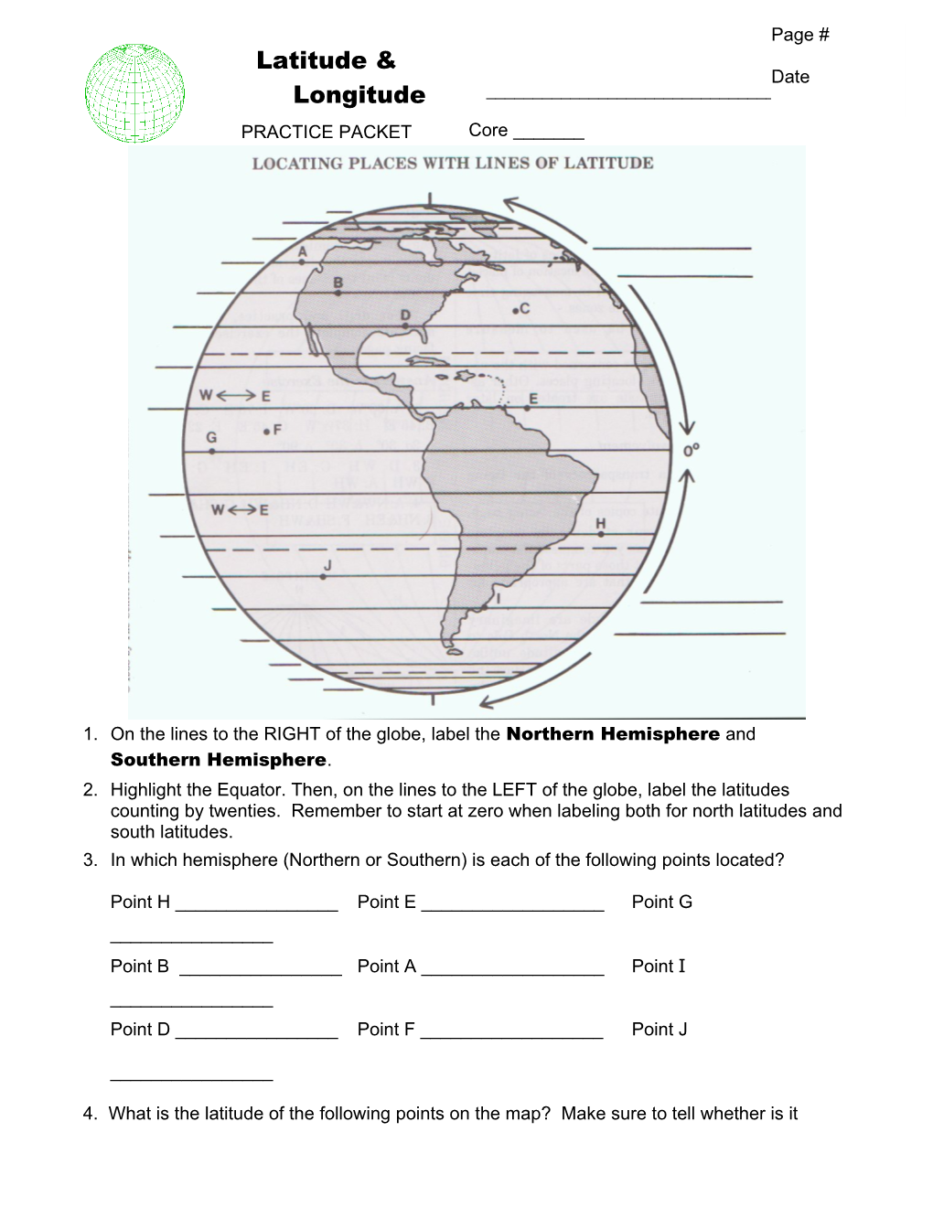 Latitude & Longitude