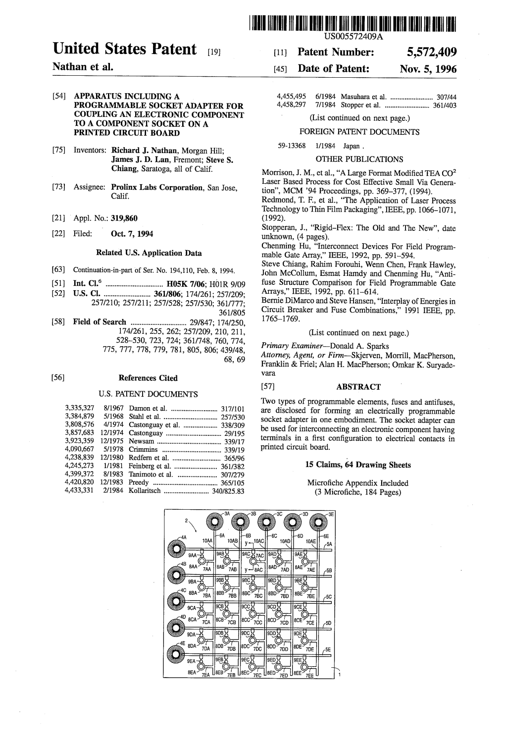 ||||III US005572409A United States Patent (19) 11 Patent Number: 5,572,409 Nathan Et Al