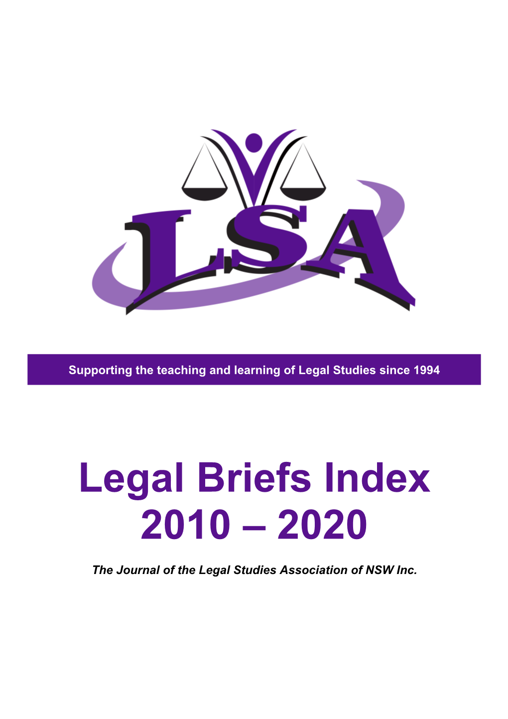 Legal Briefs Index 2010 – 2020
