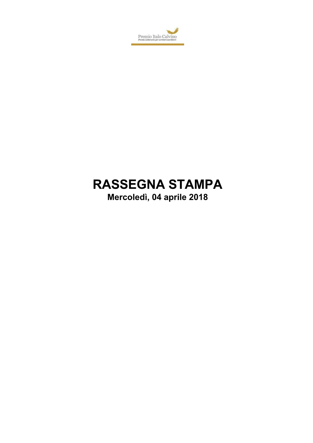 Rassegna Stampa Gennaio 2018