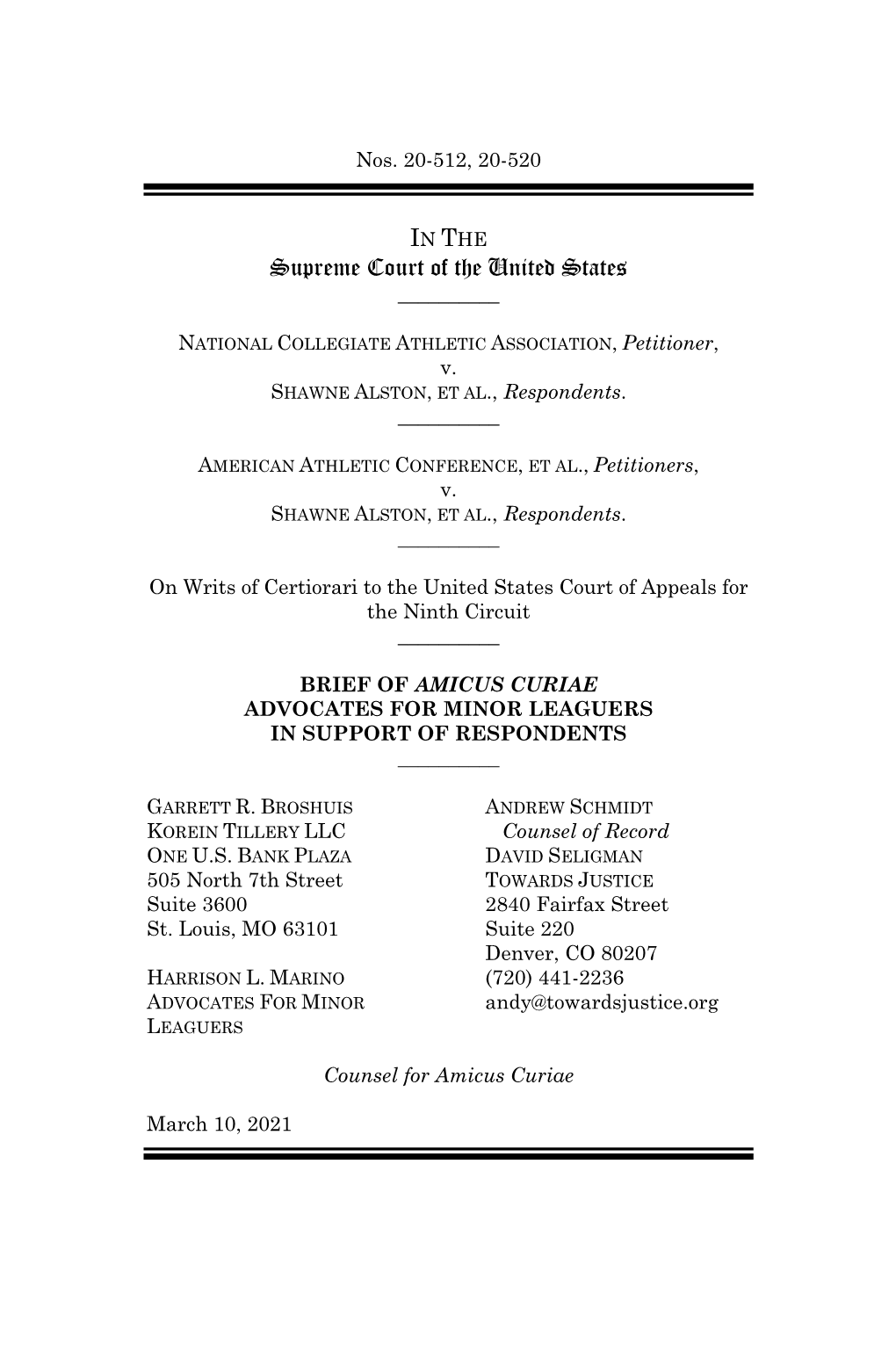 Amicus Briefs