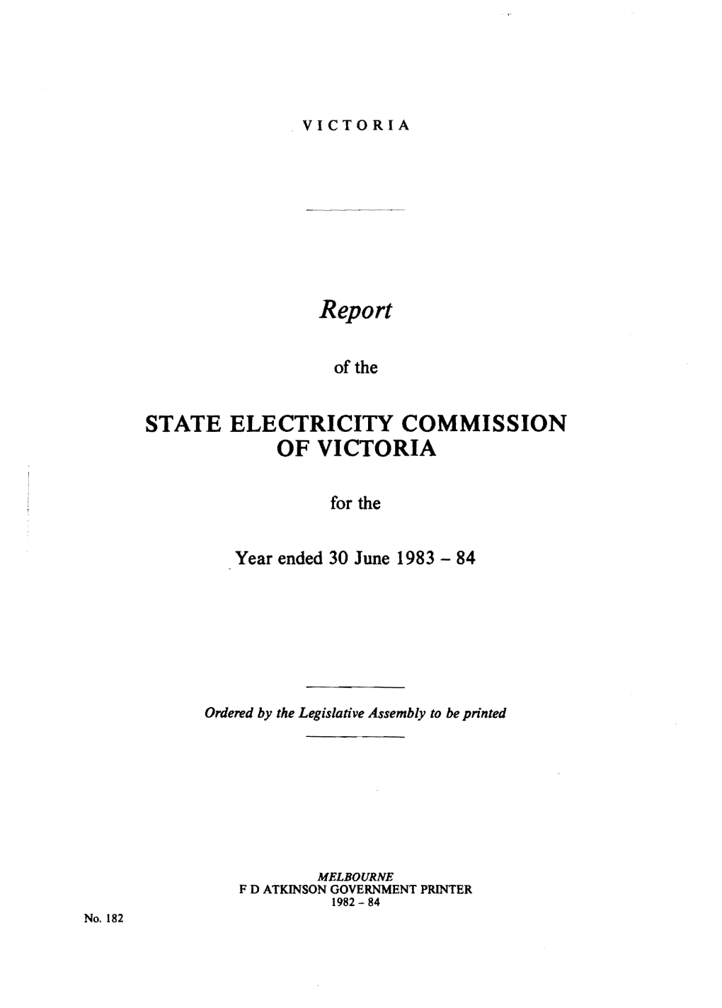 State Electricity Commission of Victoria