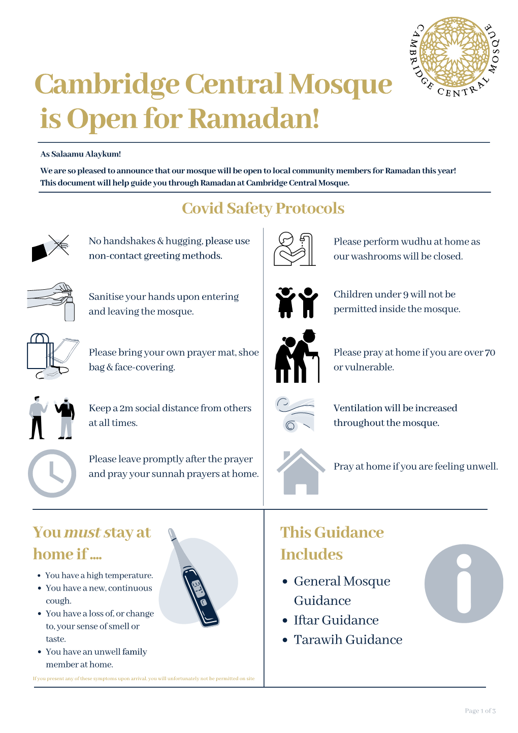 Ramadan at Cambridge Central Mosque