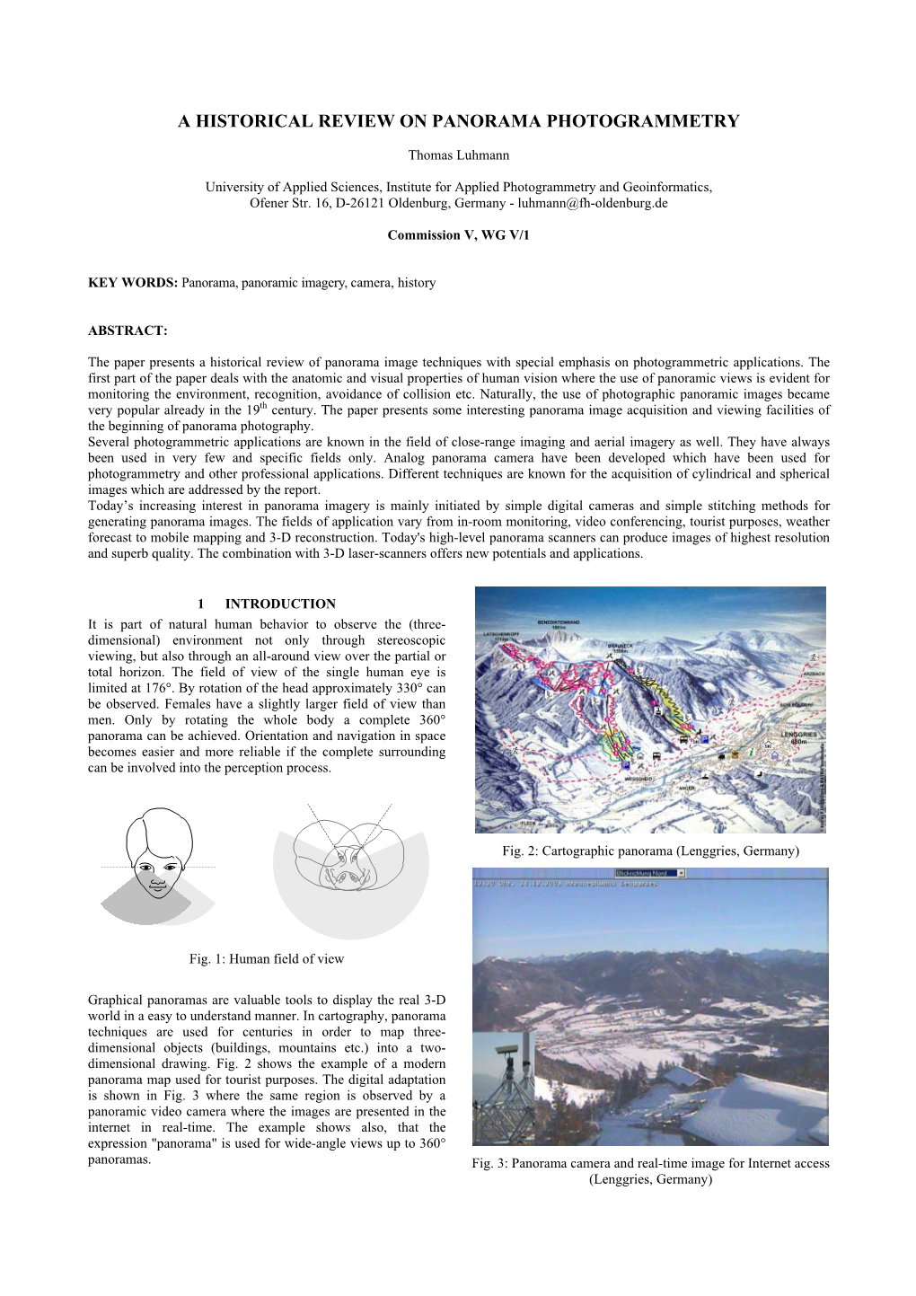 A Historical Review on Panorama Photogrammetry