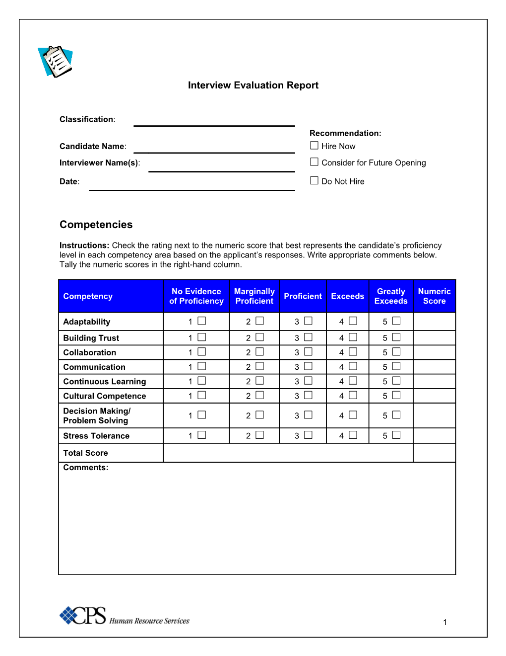 Interview Evaluation Report