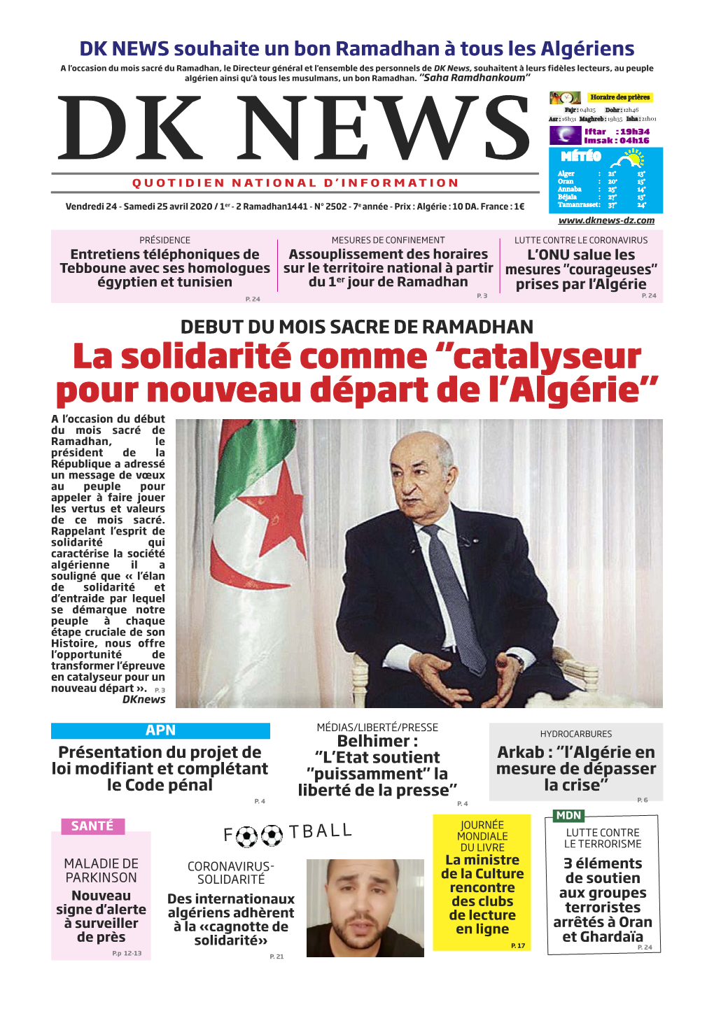 Catalyseur Pour Nouveau Départ De L'algérie'