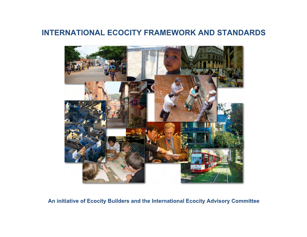 International Ecocity Framework and Standards