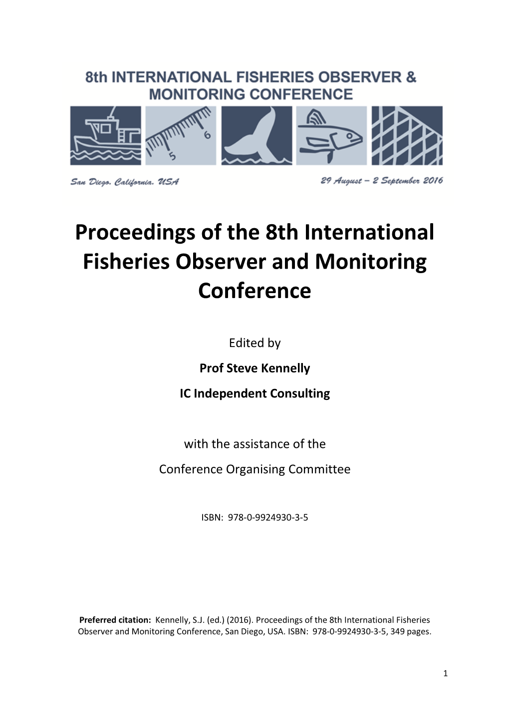 Proceedings of the 8Th International Fisheries Observer and Monitoring Conference