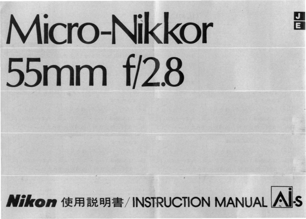 Micro-Nikkor 55Mm F/2B