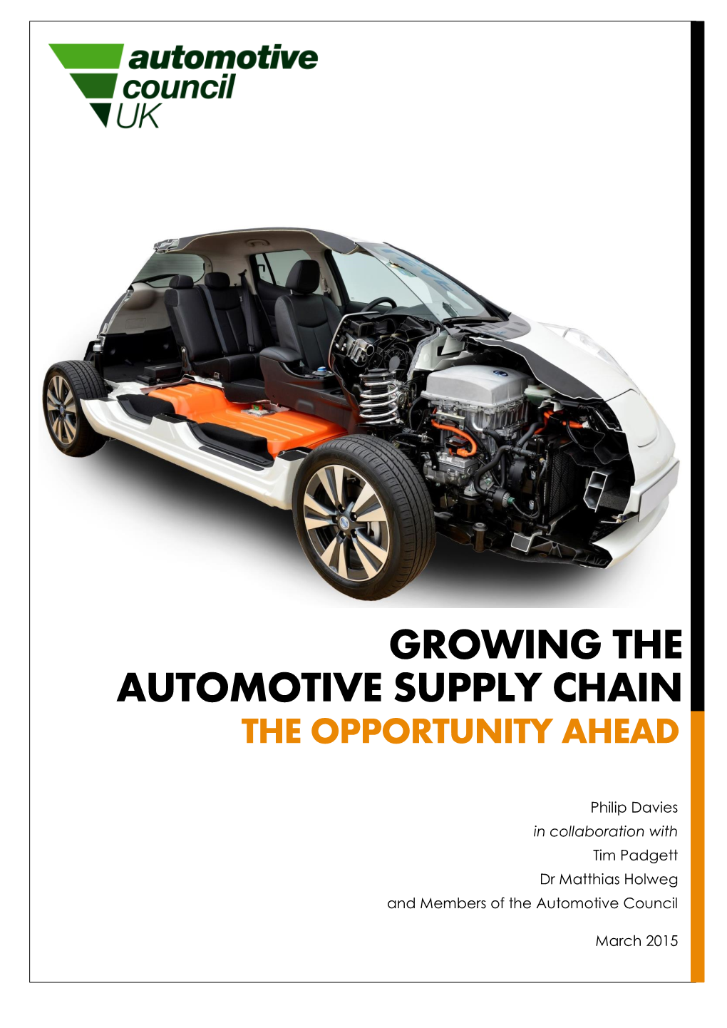 Growing the Automotive Supply Chain the Opportunity Ahead