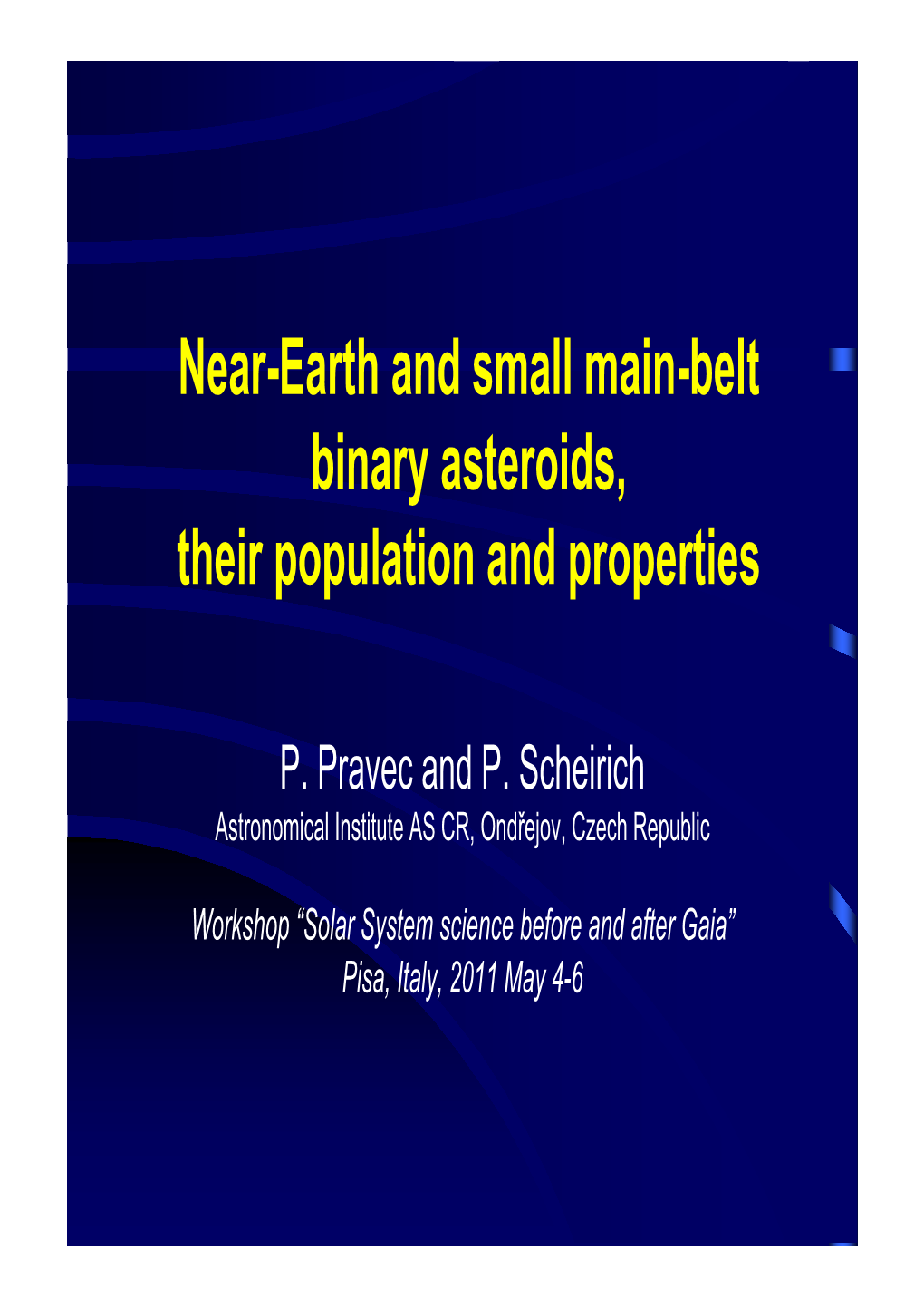 Near-Earth and Small Main-Belt Binary Asteroids, Their Population and Properties