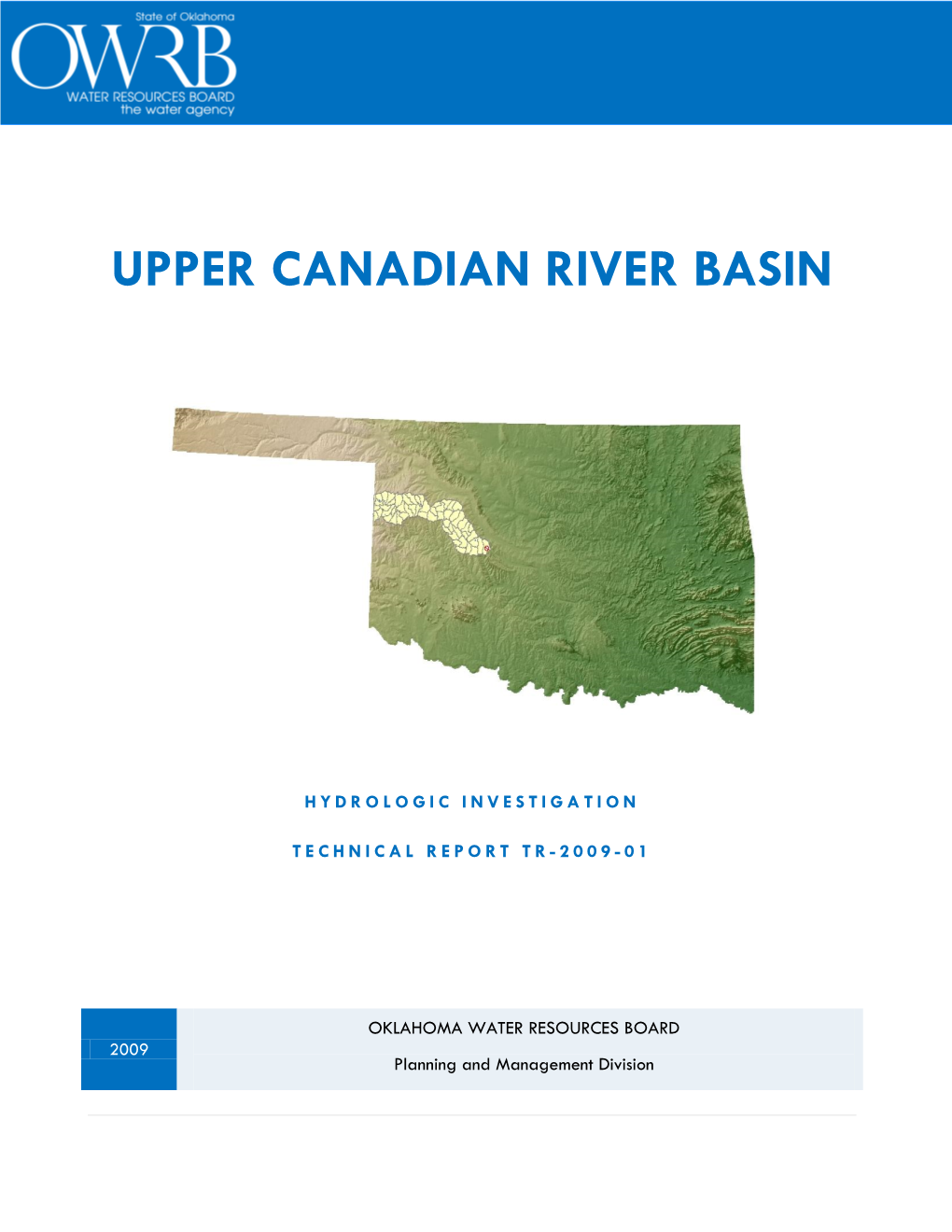 Hydrologic Investigation of the Upper Canadian River Basin