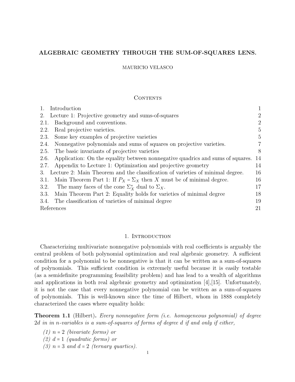 Algebraic Geometry Through the Sum-Of-Squares Lens