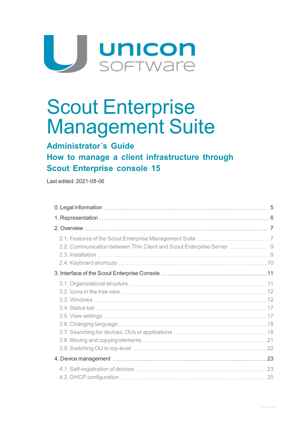 Scout Enterprise Management Suite Administrator´S Guide How to Manage a Client Infrastructure Through Scout Enterprise Console 15