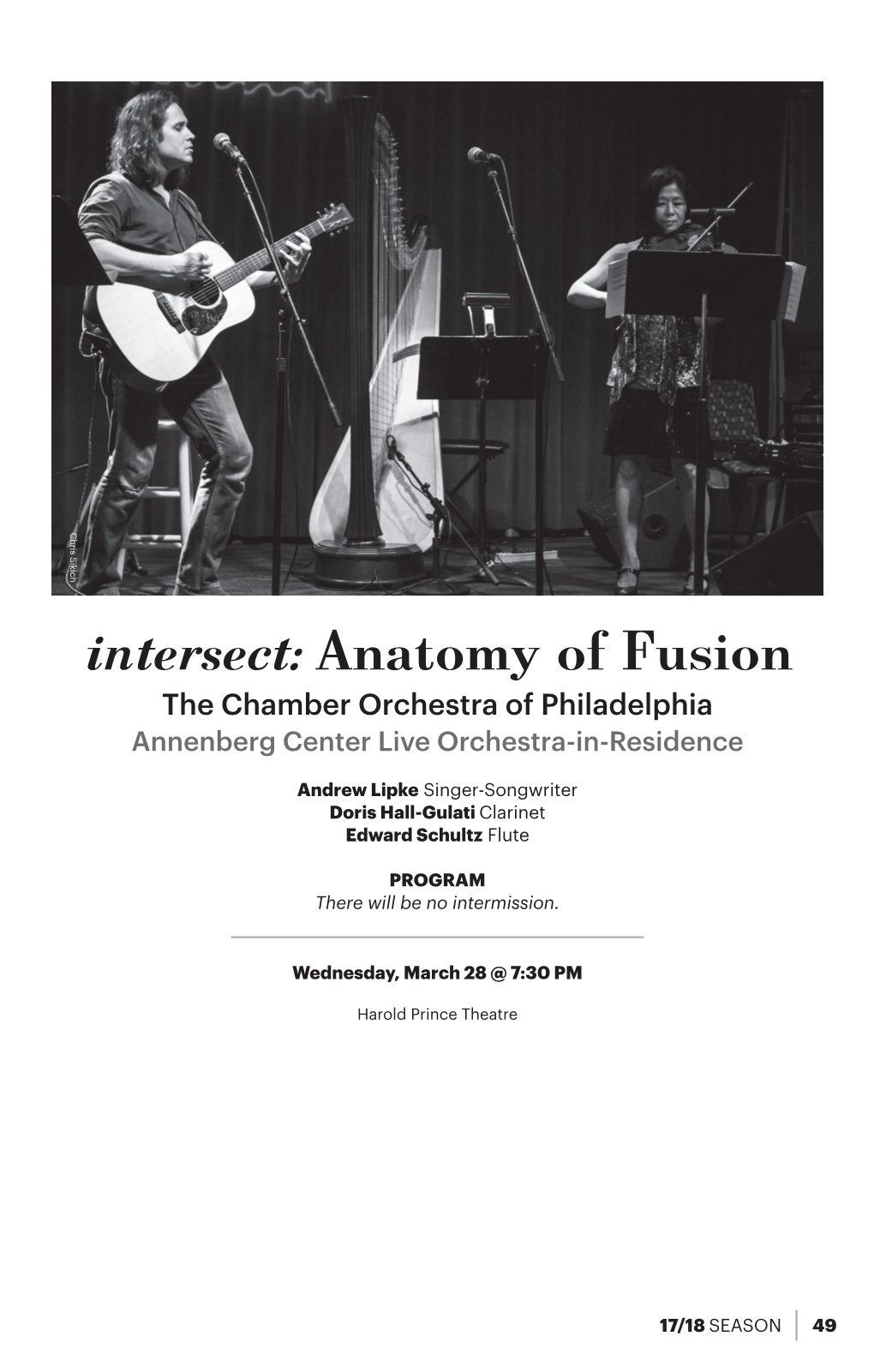 Anatomy of Fusion the Chamber Orchestra of Philadelphia Annenberg Center Live Orchestra-In-Residence
