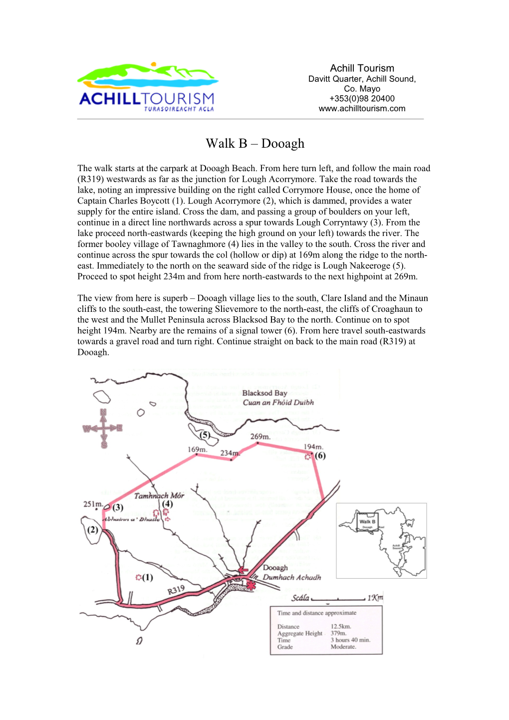 Walk B – Dooagh Circular Walk