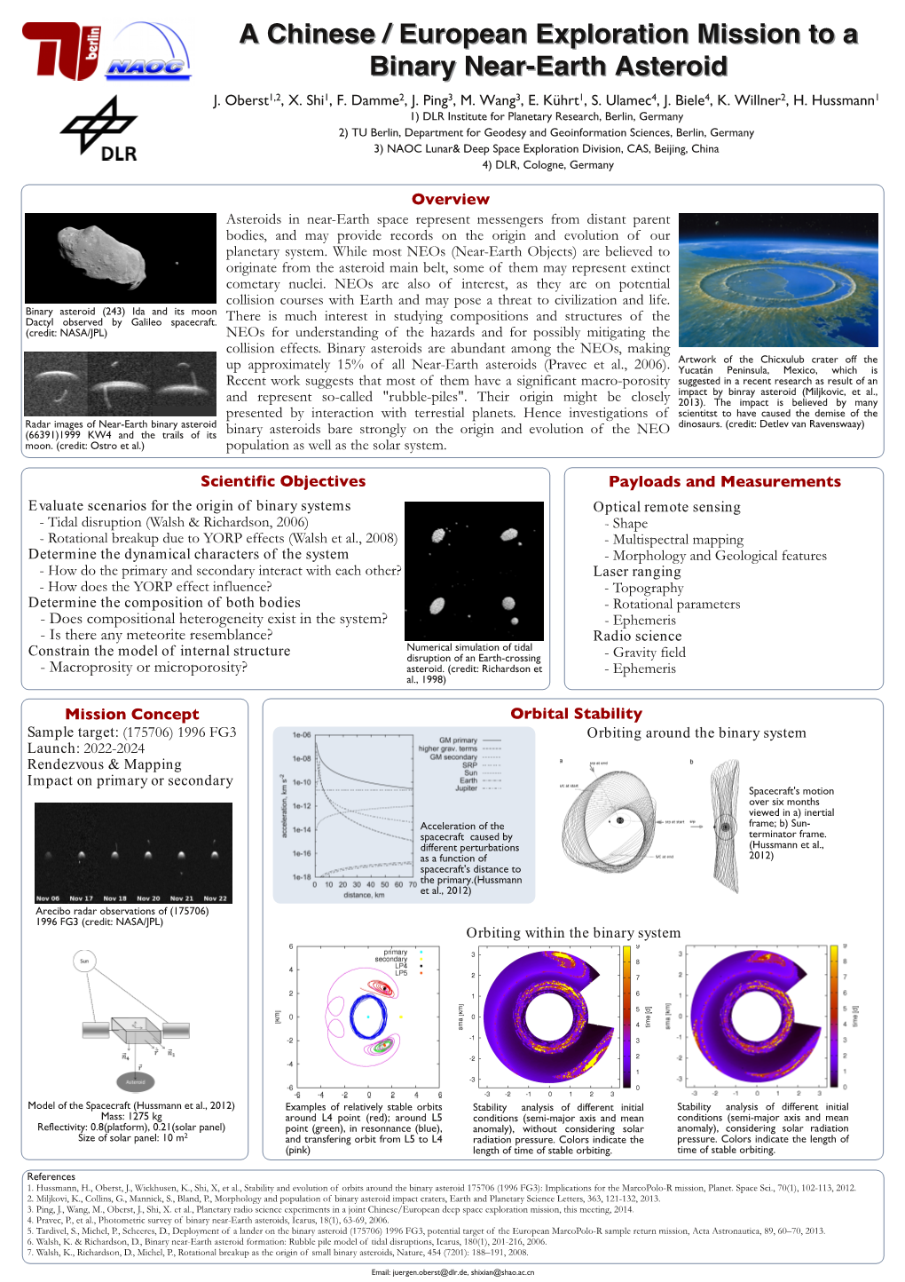 A Chinese / European Exploration Mission to a Binary Near-Earth