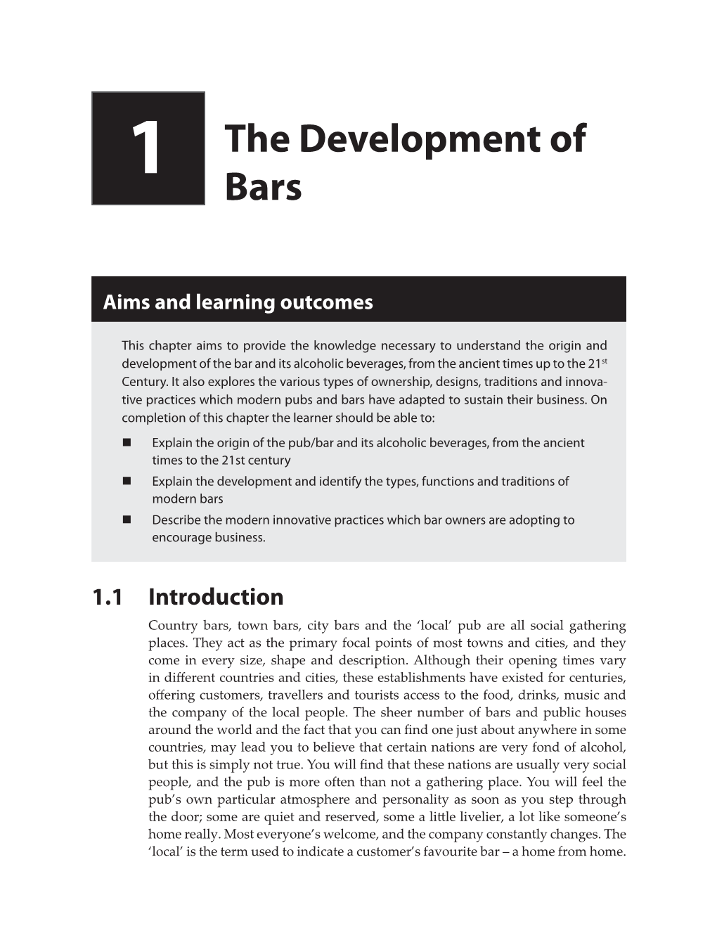 Chapter 1 the Development of Bars