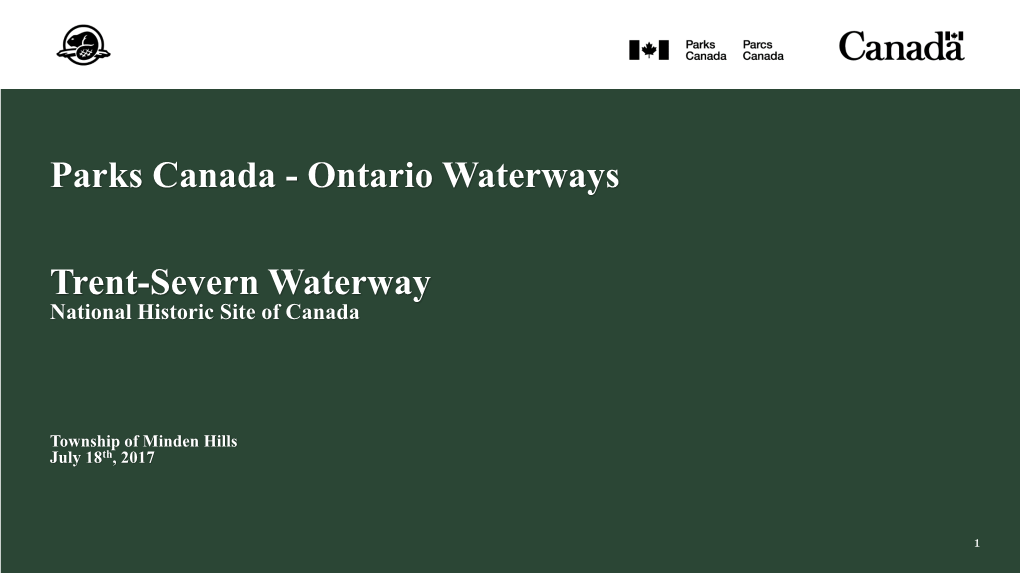 Ontario Waterways Trent-Severn Waterway